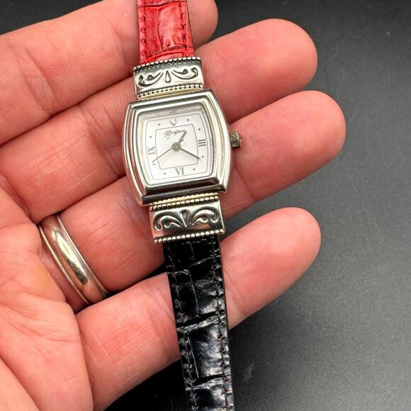Brighton Waterford W10017 Womens Reversible Red Black Leather Strap Watch NIBWT main image 10